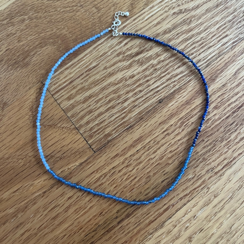Revolve necklace Gorgeous blue bead sparkly choker necklace
